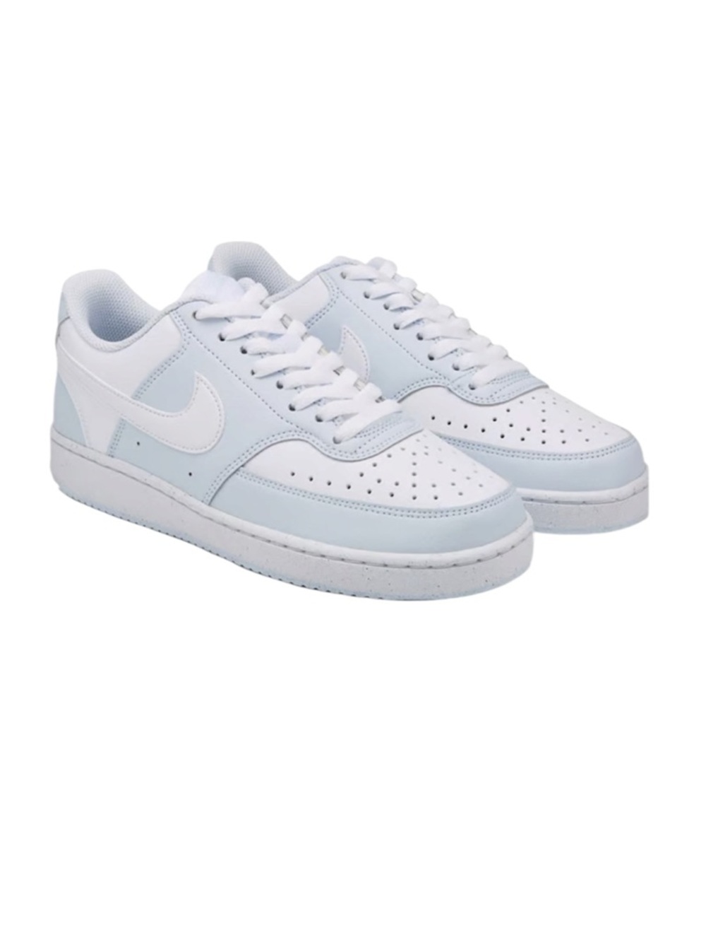 Nike Court Vision Low Sneaker White Blue Tennis Shoe Size 8
